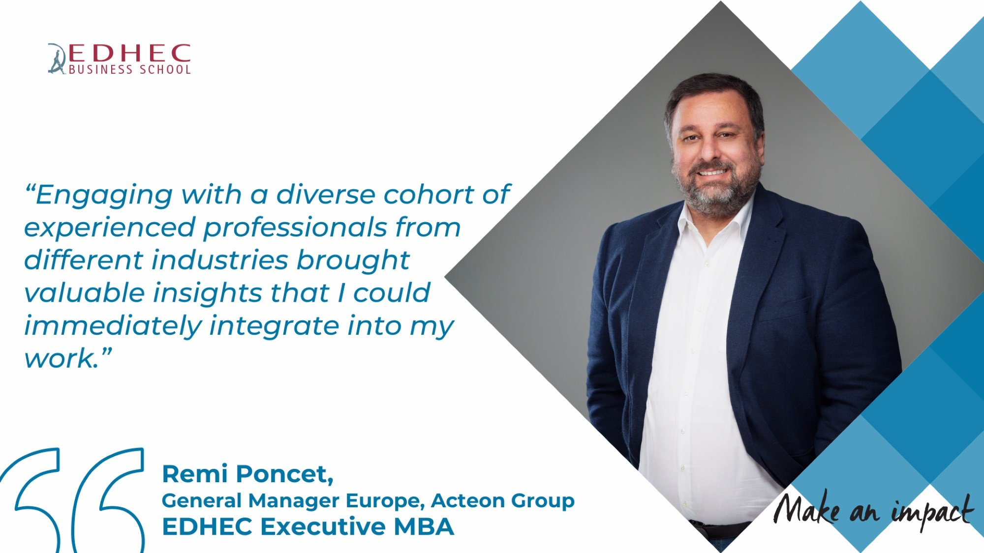 EDHEC EMBA participant Remi Poncet
