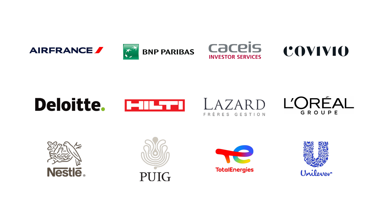 Logos des entreprises du Forum EDHEC 2025