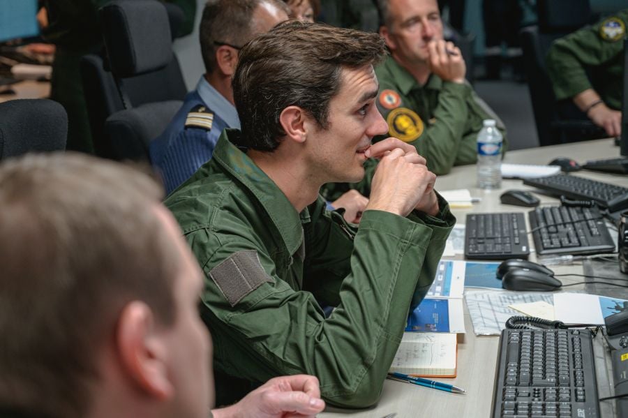 simulation dans un bunker de l’armée de l’air