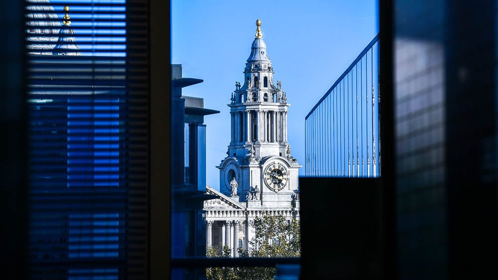 Vue de la cathédrale Saint Paul depuis le campus EDHEC de Londres