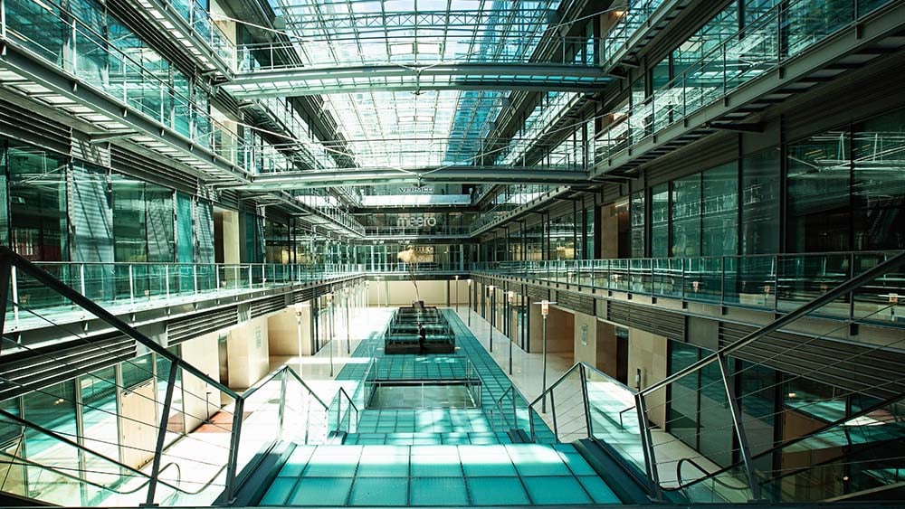 Vue de la verrière du Centorial