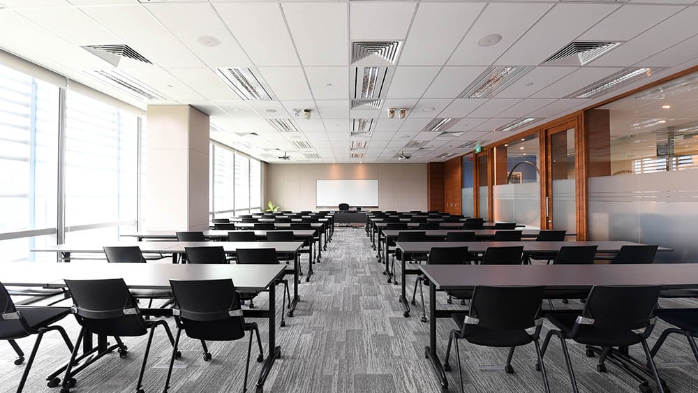 Salle de cours sur le campus de Singapour