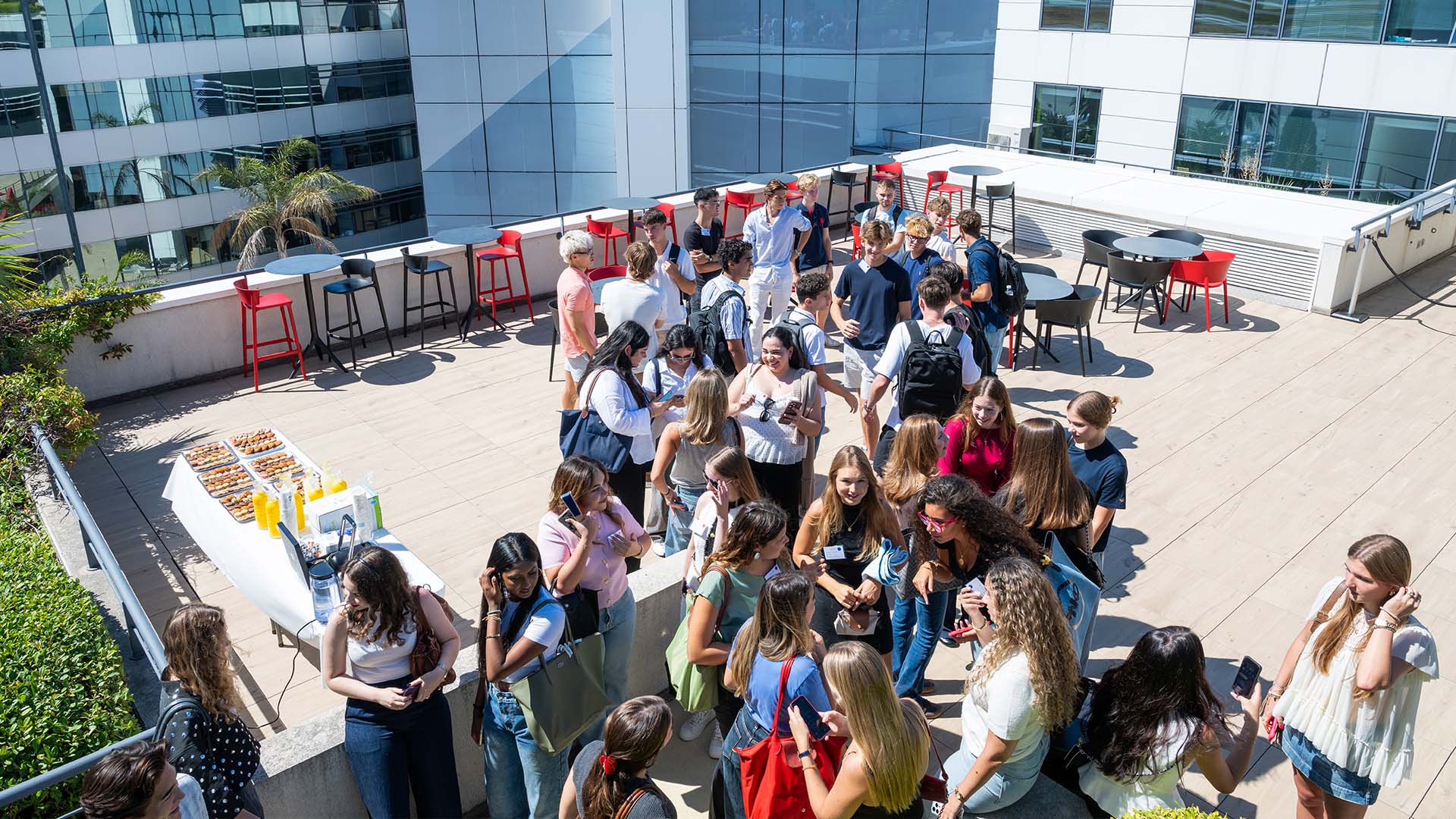 Terrasse du Campus EDHEC de Nice