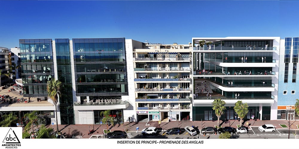 Perspective du nouveau campus EDHEC de Nice