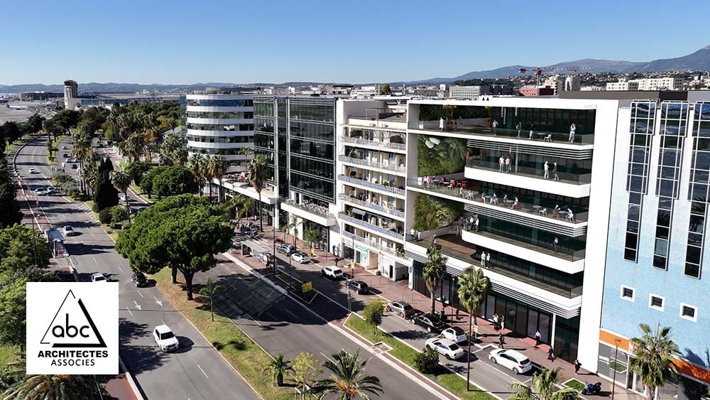 Perspective du nouveau campus EDHEC de Nice