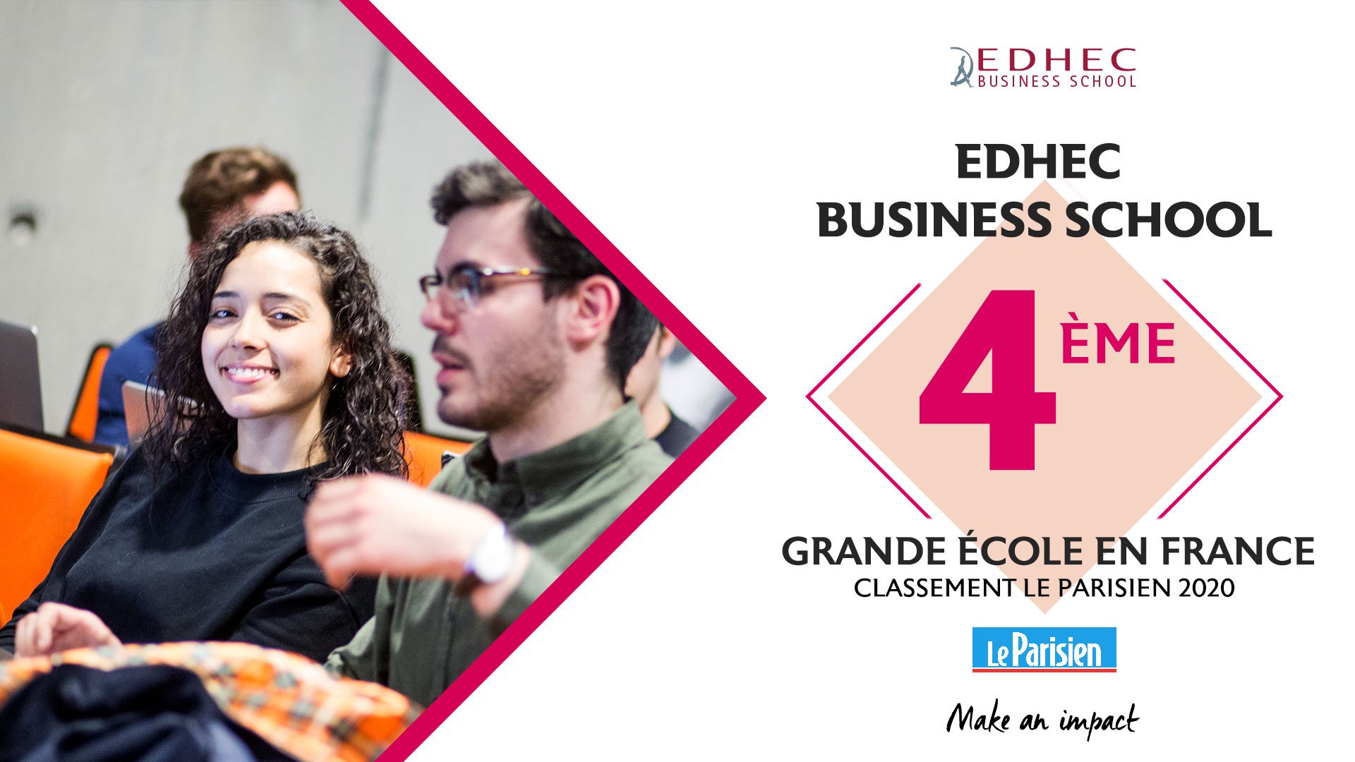 Classement des Grandes Ecoles de Commerce Le Parisien 2020 EDHEC BUSINESS SCHOOL