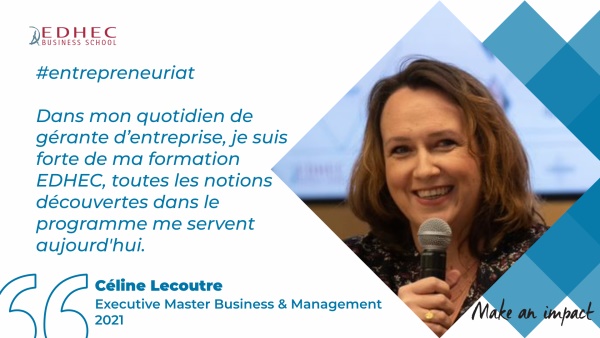 Celine Lecoutre Executive Master & Entrepreneuriat