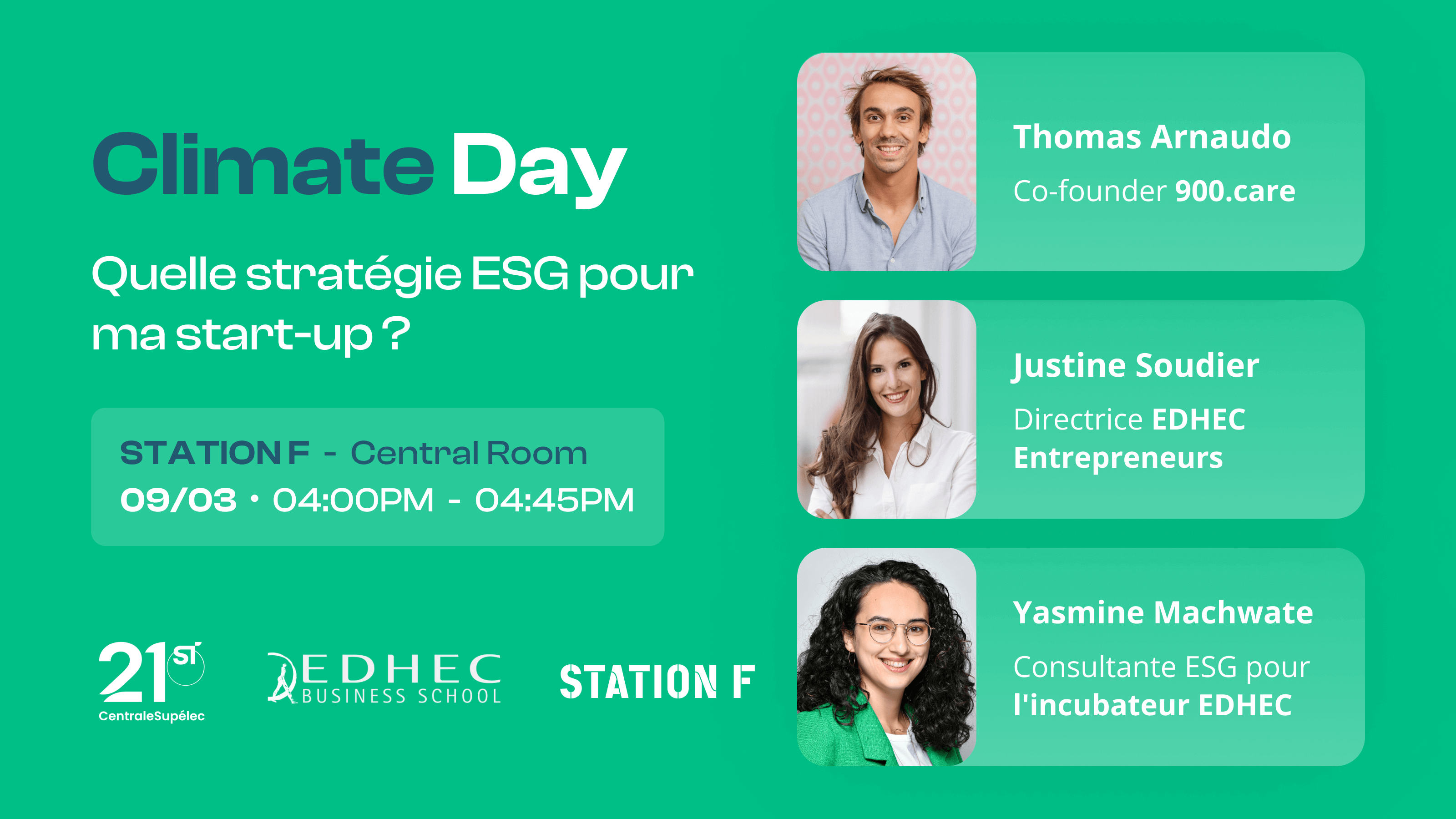 Climate Day : Quelle stratégie ESG pour ma startup ?