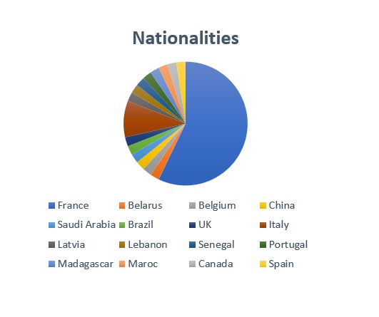 Pie chart of cultural diveristy 