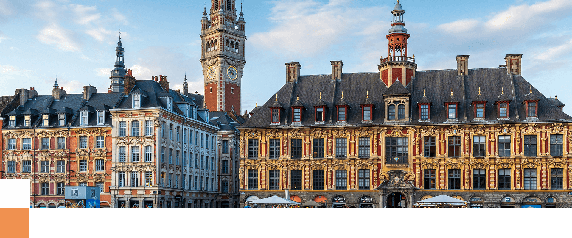 Photo de la vieille bourse à Lille