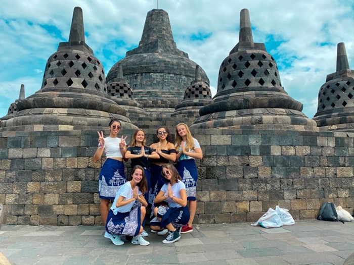 Rebecca Rodan in Asia, during year 3.