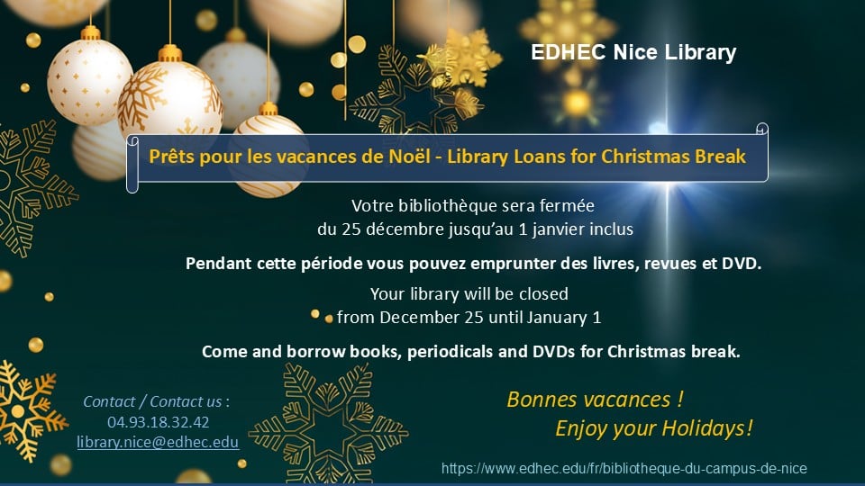 Vacances Bib Noël 2025