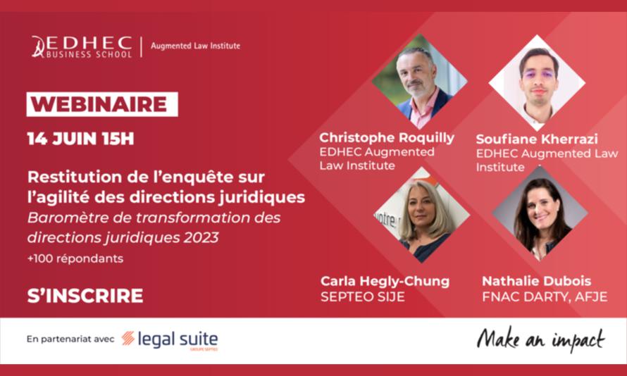 Webinaire - Restitution de l’enquête sur l’agilité des directions juridiques