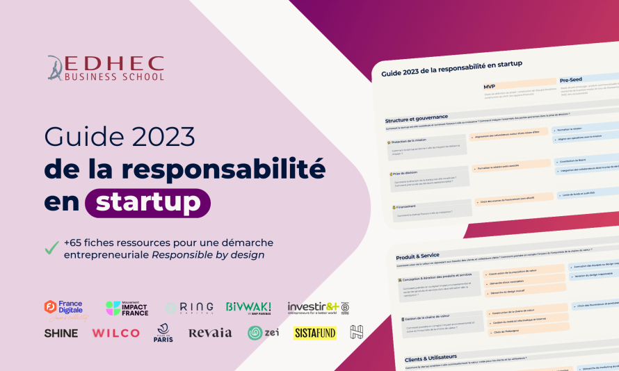 Guide EDHEC 2023 de la responsabilité en startup