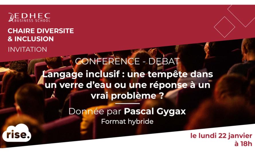 Conférence Langage inclusif - Pascal Gygax